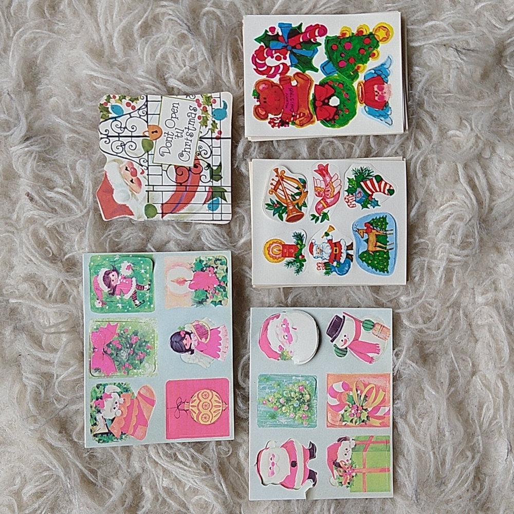 100+ Vintage Lick and Stick Gum Stick Seals Stickers
